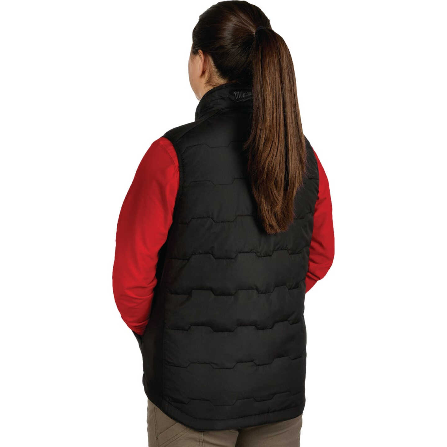 Milwaukee FREEFLEX Women's Large Black Lightweight Insulated Vest Image 7