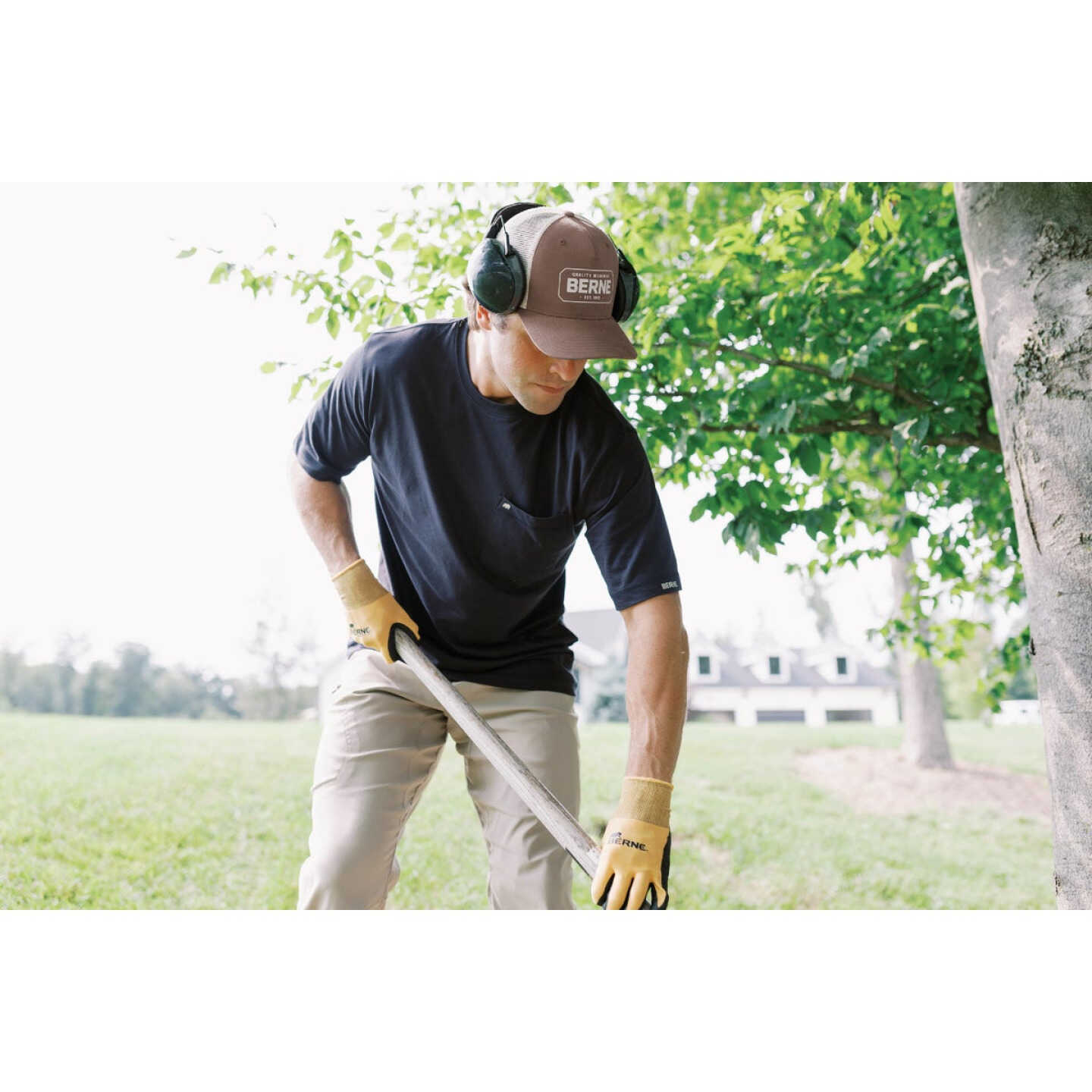 Berne Bitter Chocolate Badge Logo Trucker Cap Image 3