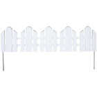 Dackers 6 In. H. x 22.25 In. L. White Resin Flexible Landscape Edging Image 1