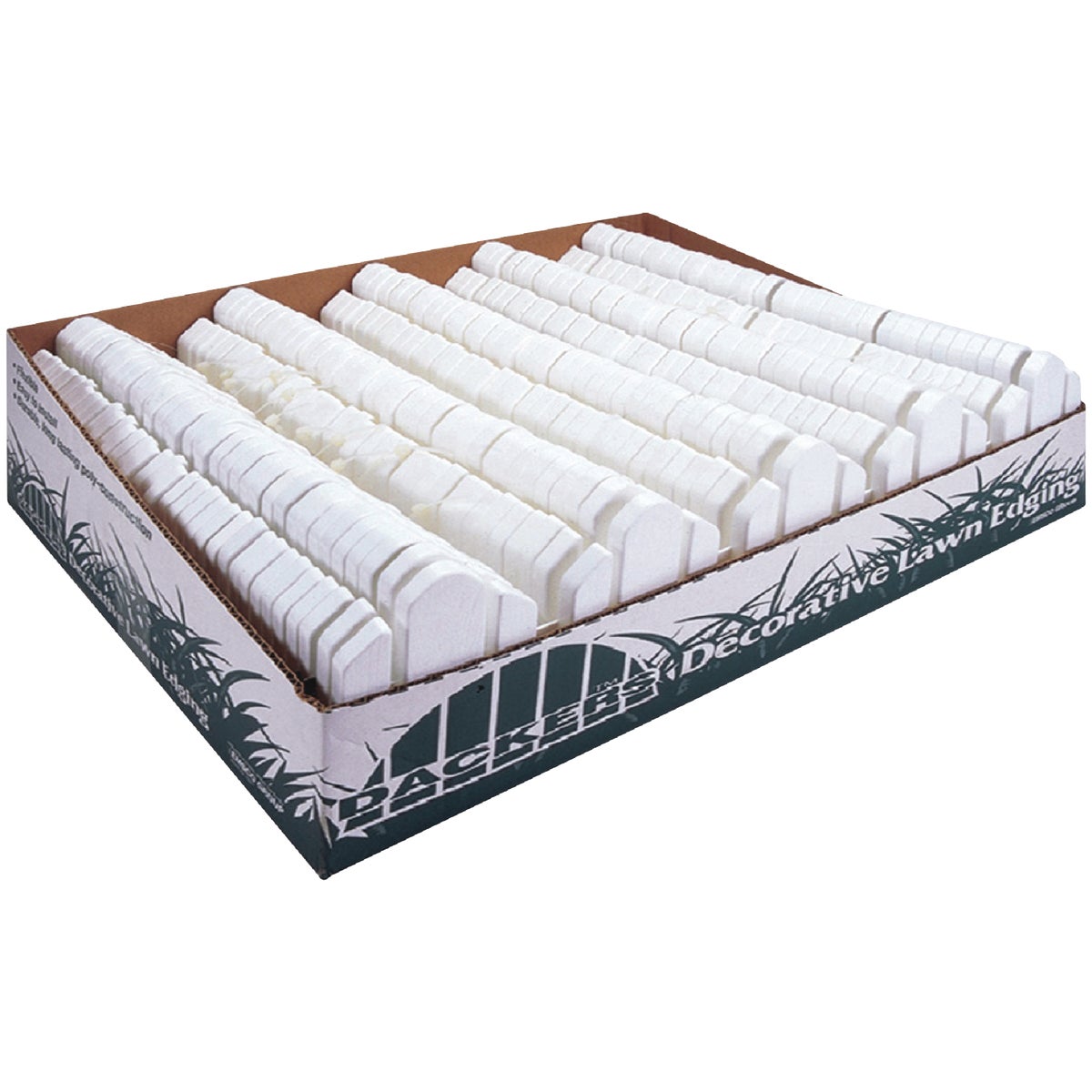 Dackers 6 In. H. x 22.25 In. L. White Resin Flexible Landscape Edging Image 2