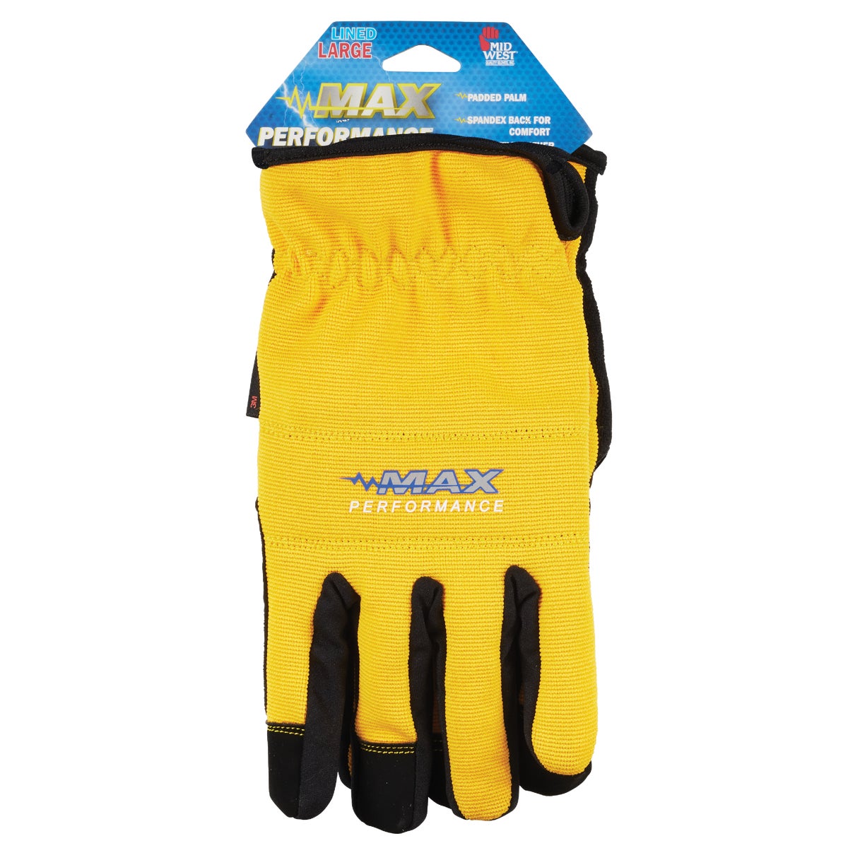 Midwest Gloves & Gear Max Performance Men's Large Thinsulate Lined Work Glove Image 2