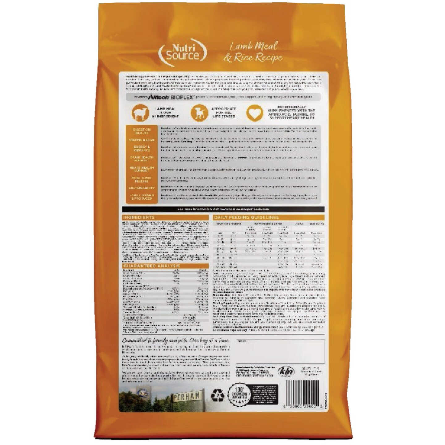 NutriSource 26 Lb. Lamb Meal & Rice Recipe Dog Food Image 7