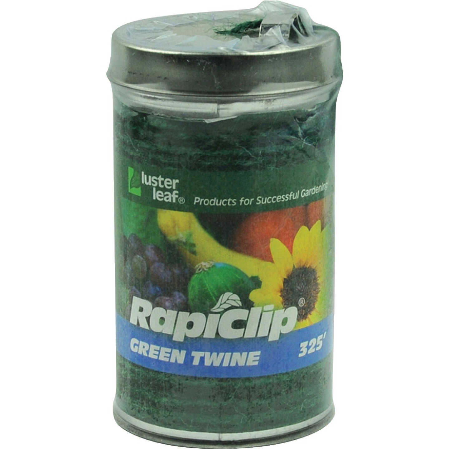 Rapiclip 325 Ft. Green Jute Garden Twine Plant Tie with Cutting Blade Image 1
