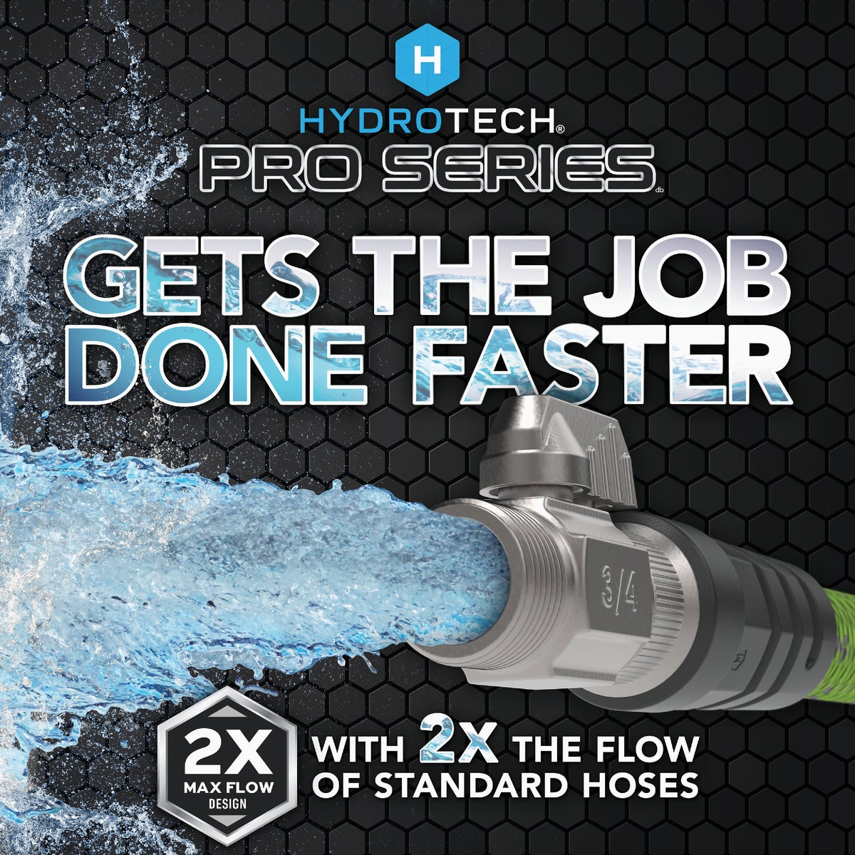 Hydrotech 3/4 In. x 50 Ft. Expandable Burst Proof Hose - Green Image 2