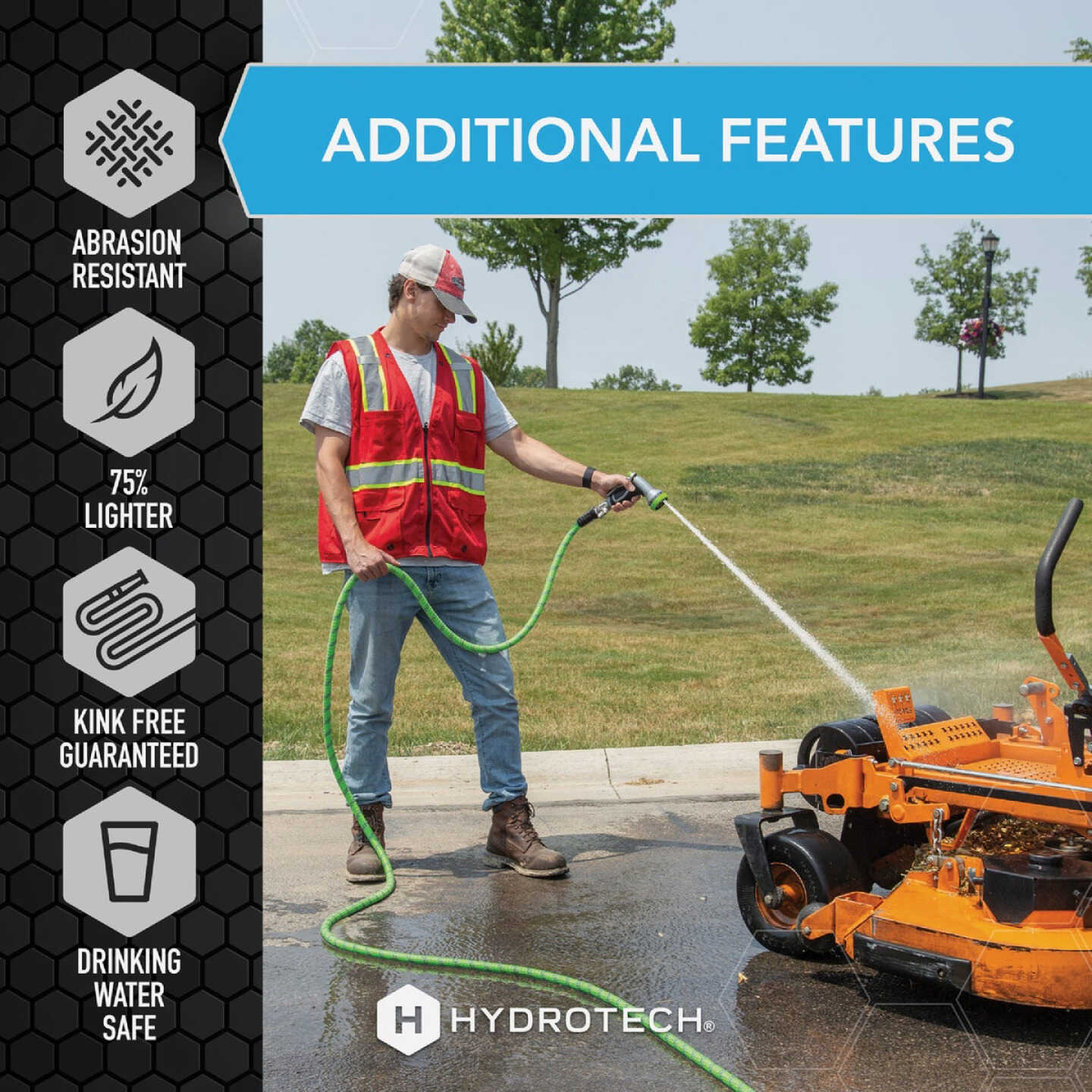 Hydrotech 3/4 In. x 50 Ft. Expandable Burst Proof Hose - Green Image 7