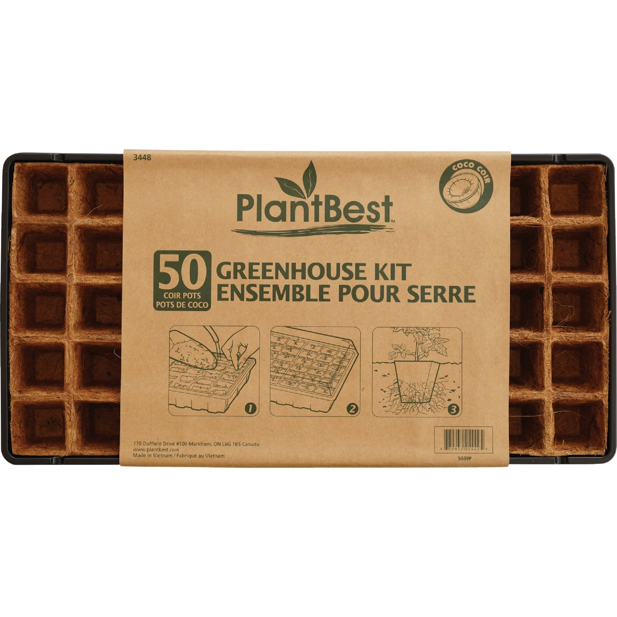 PlantBest 50-Cell Coir Seed Starter Kit