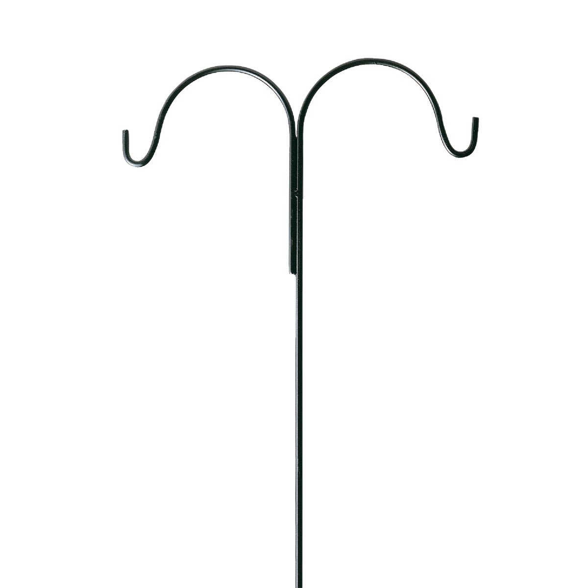 Best Garden 91 In. Black Wrought Iron Double Shepherd Hook Image 2