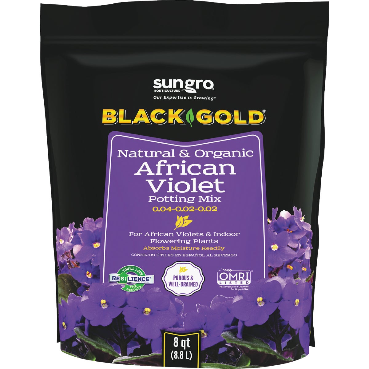 Black Gold 8 Qt. Natural & Organic African Violet Potting Mix