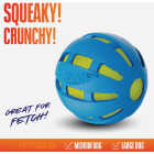 Nerf Dog 3.8 In. Rubber Checker Squeak Crunch Ball Image 2