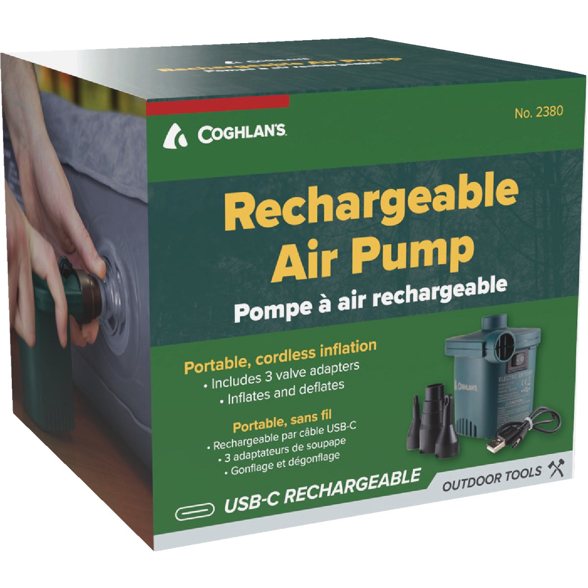 Coghlans Rechargeable Lithium Battery Air Pump Image 2