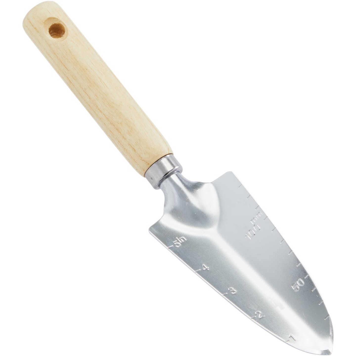 Best Garden 13 In. Chrome Hand Transplanter Trowel Image 1