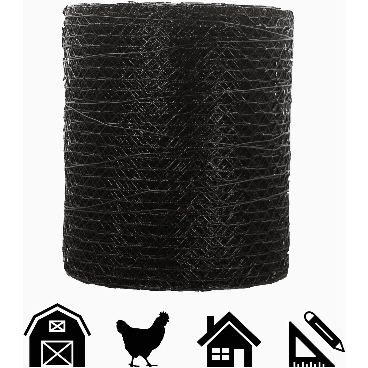Acorn 1 In. x 12 In. H. x 150 Ft. L. Hexagonal  Vinyl-Coated Wire Poultry Netting Image 3