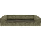 FurHaven Medium Faux Fur & Velvet Orthopedic Sofa Dog Bed Image 1