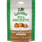 Greenies Tablet Pill Pockets Peanut Butter Flavor Chewy Dog Treat (30-Pack) Image 1