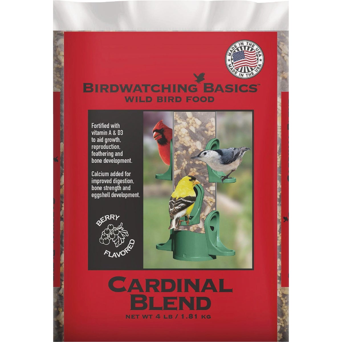 Birdwatching Basics 4 Lb. Cardinal Blend Wild Bird Food