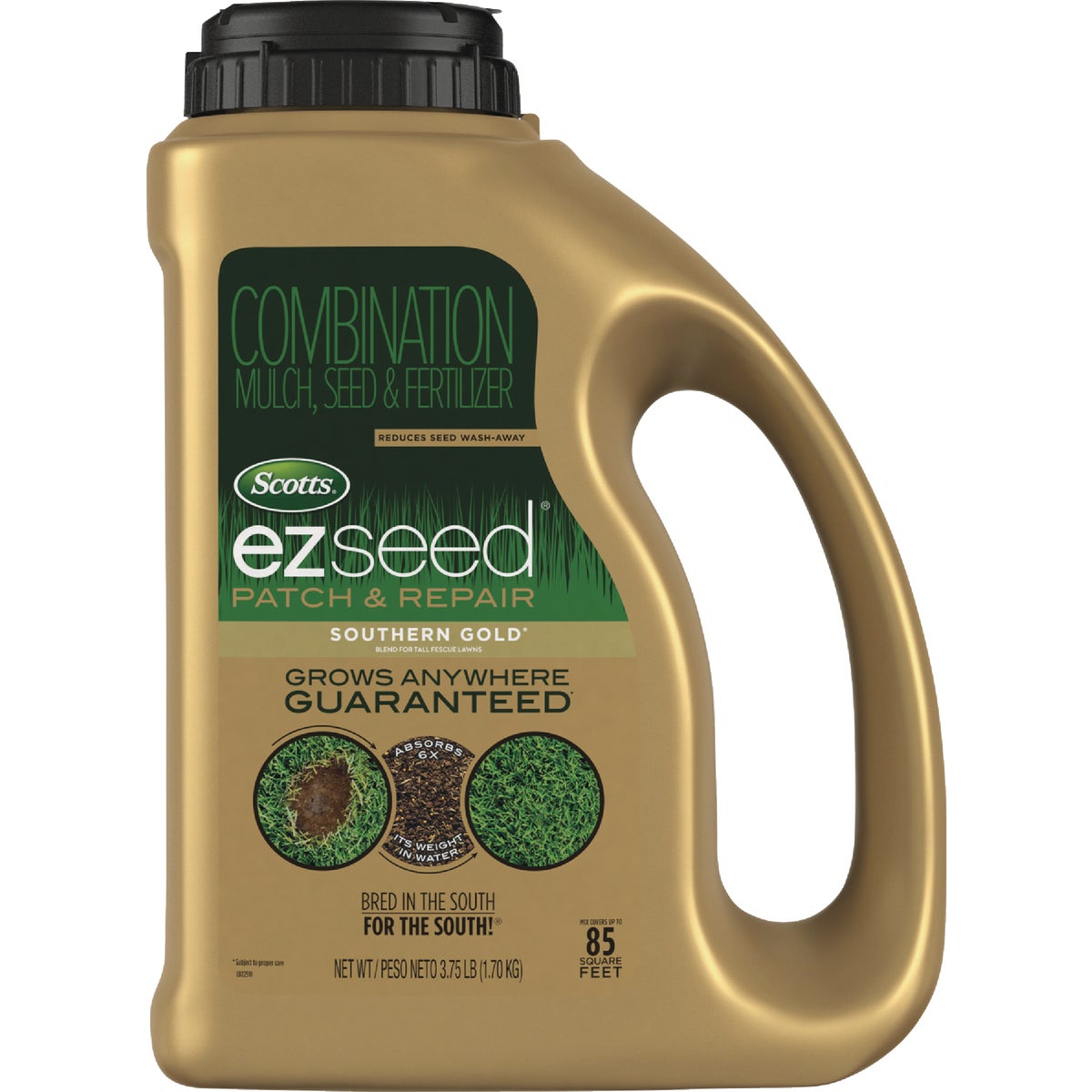 Scotts EZ Seed 3.75 Lb. 85 Sq. Ft. Patch & Repair Southern Gold Mulch, Seed, and Fertilizer Combination