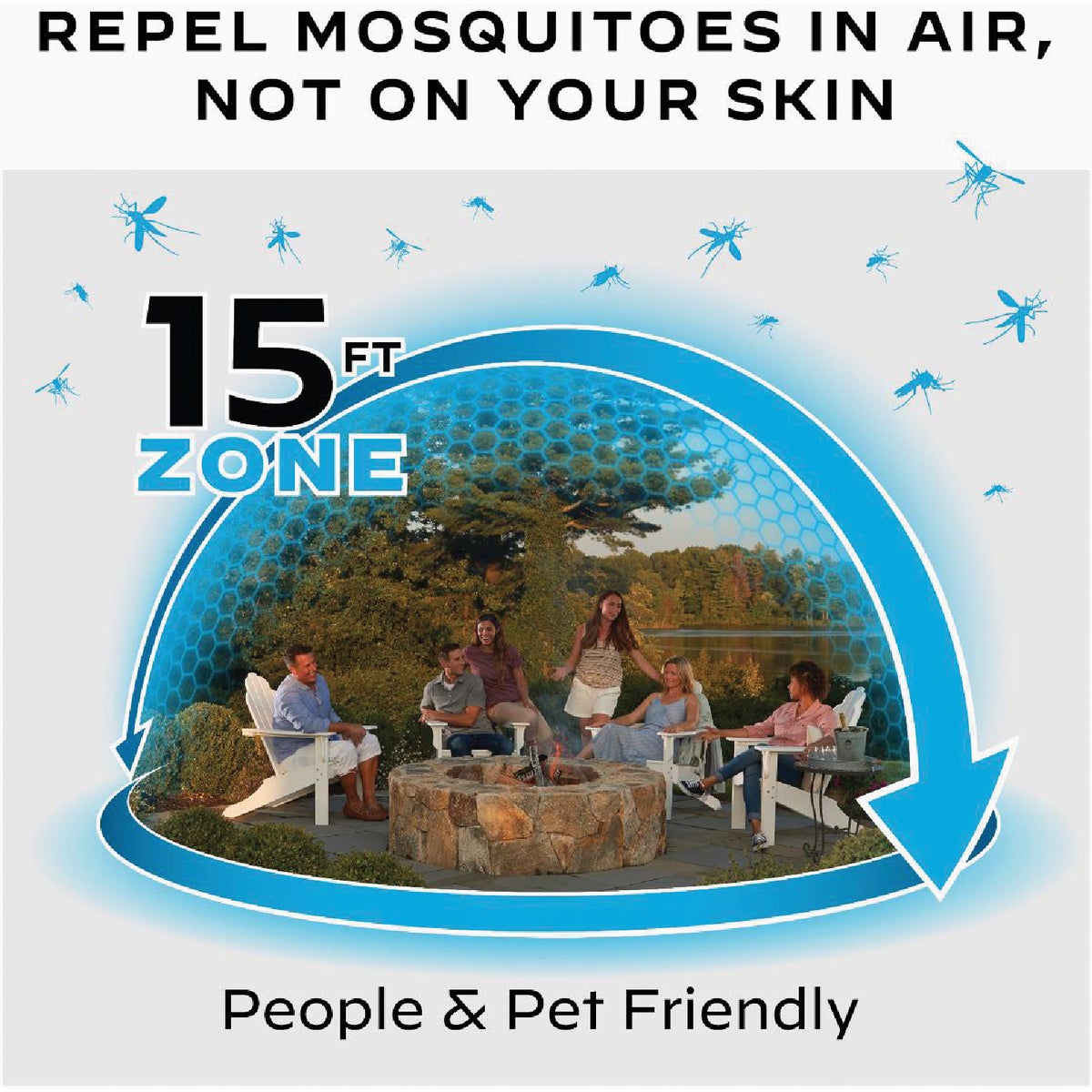 Thermacell Patio Shield 12 Hr. Glacial Blue Mosquito Repeller Image 3