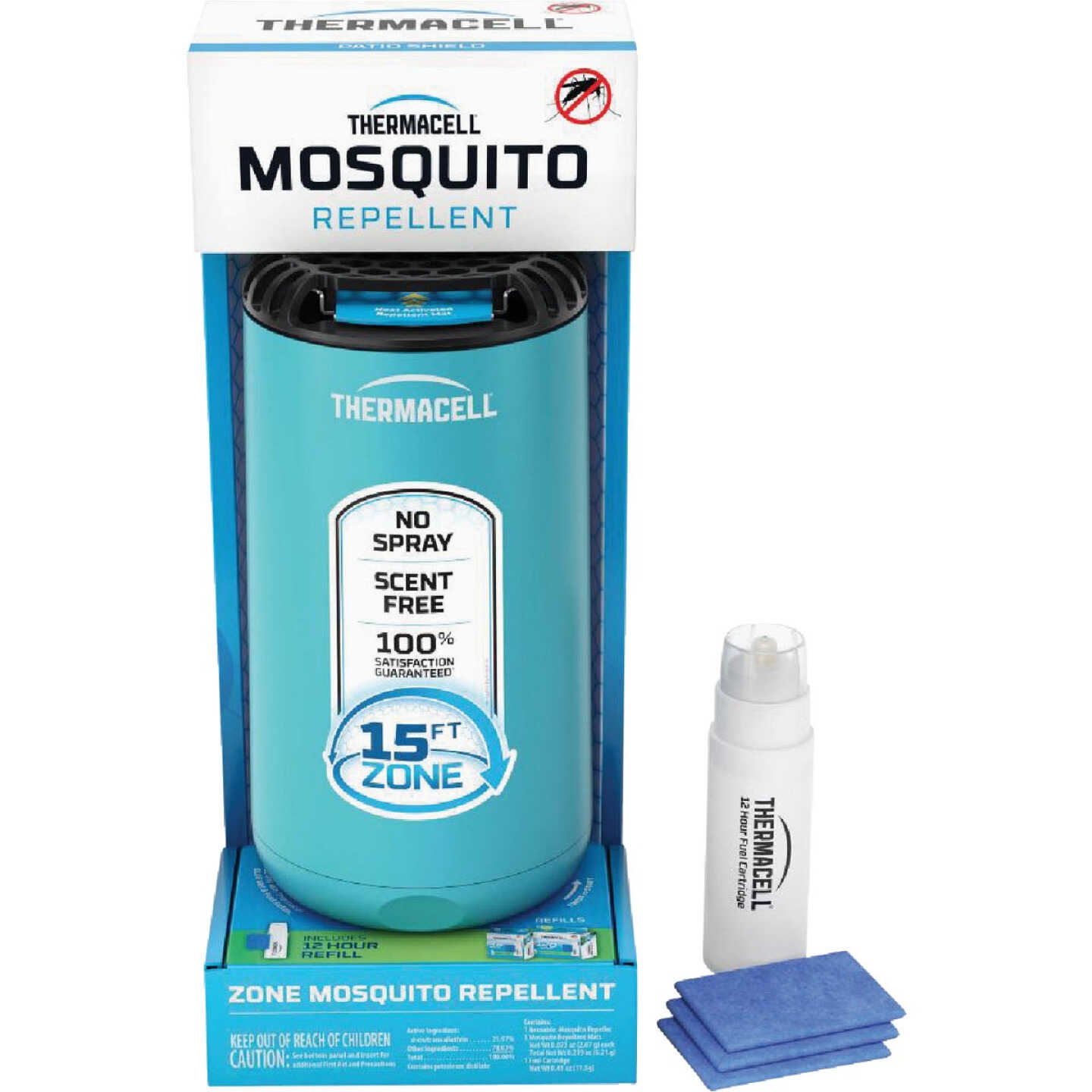 Thermacell Patio Shield 12 Hr. Glacial Blue Mosquito Repeller Image 1