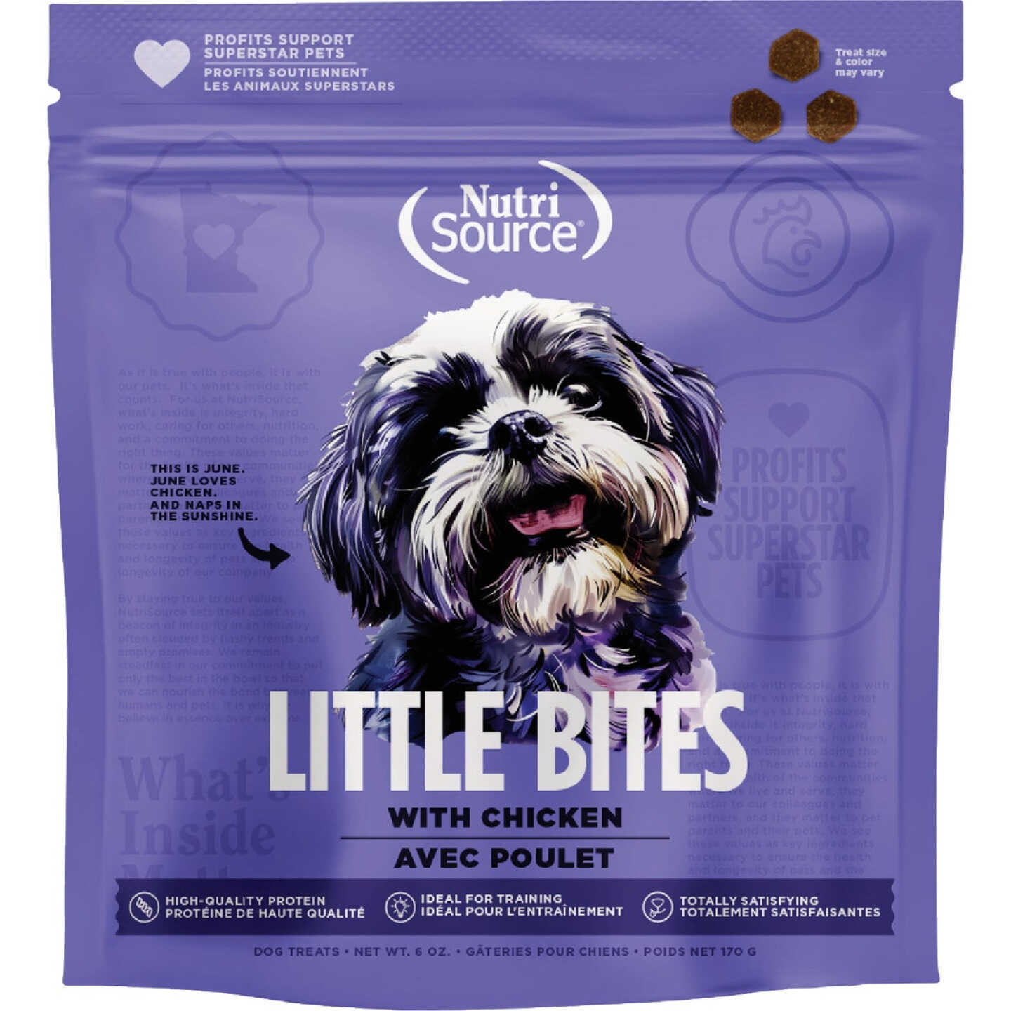 NutriSource Little Bites 6 Oz. Chicken Dog Treat Image 1