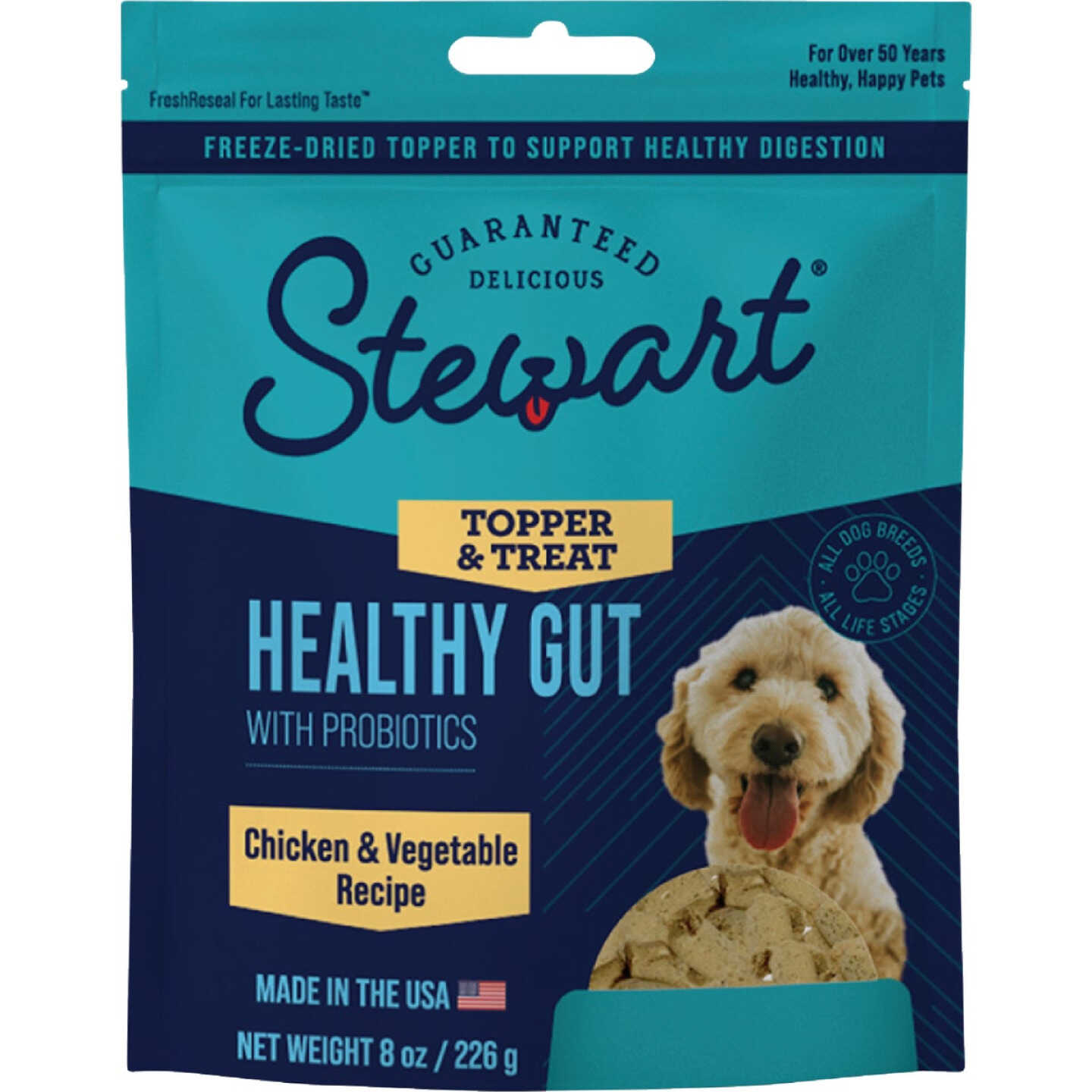Stewart's Healthy Gut 8 Oz. Chicken Dog Food Topper Image 1