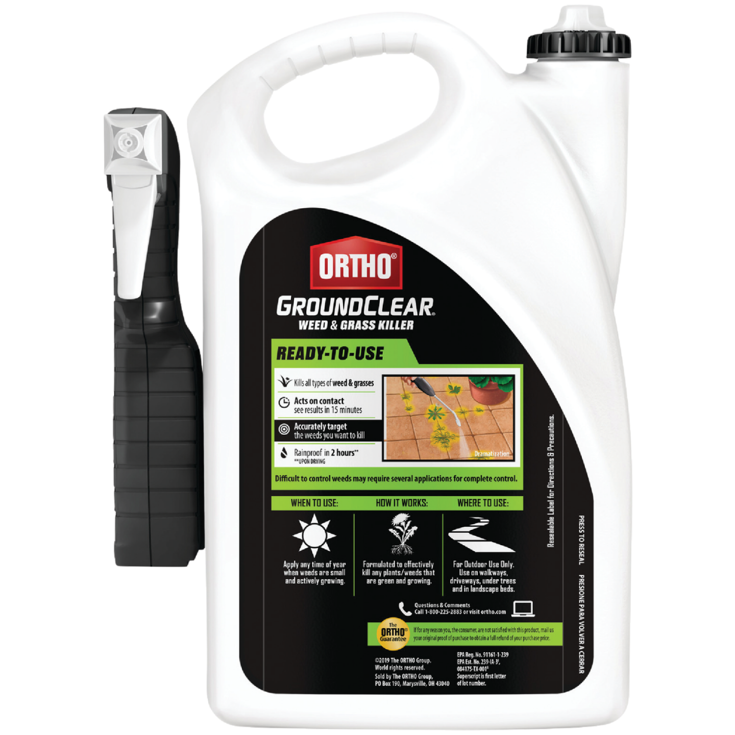 Ortho GroundClear 1 Gal. Ready-To-Use Trigger Spray Weed & Grass Killer Image 2