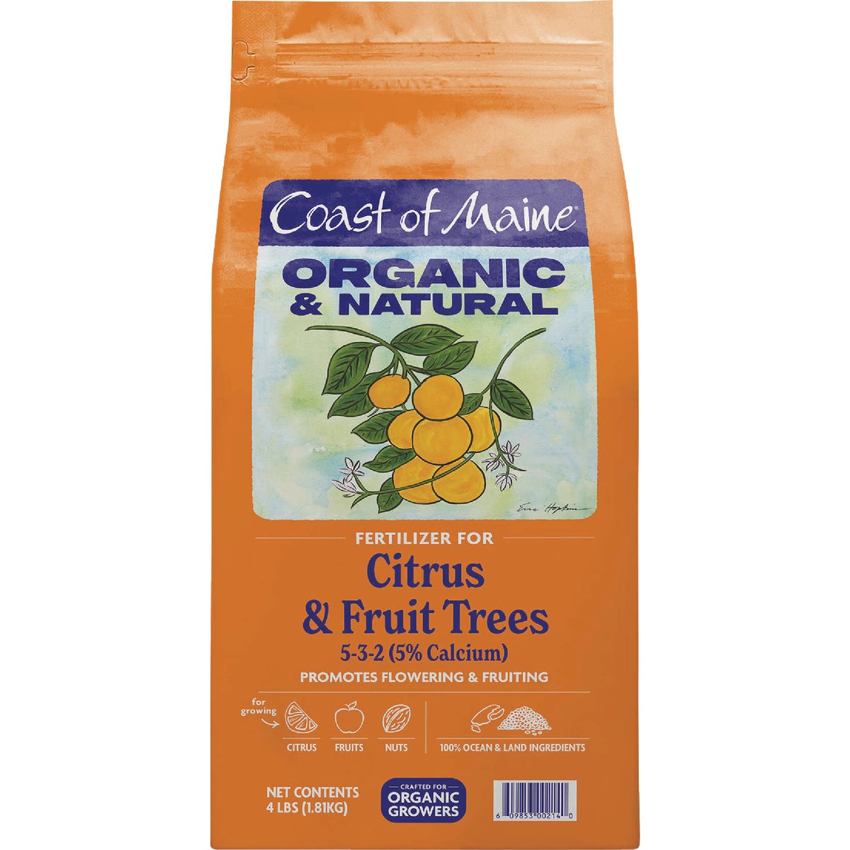 Coast of Maine 4 Lb. Organic & Natural Citrus & Fruit Tree Fertilizer