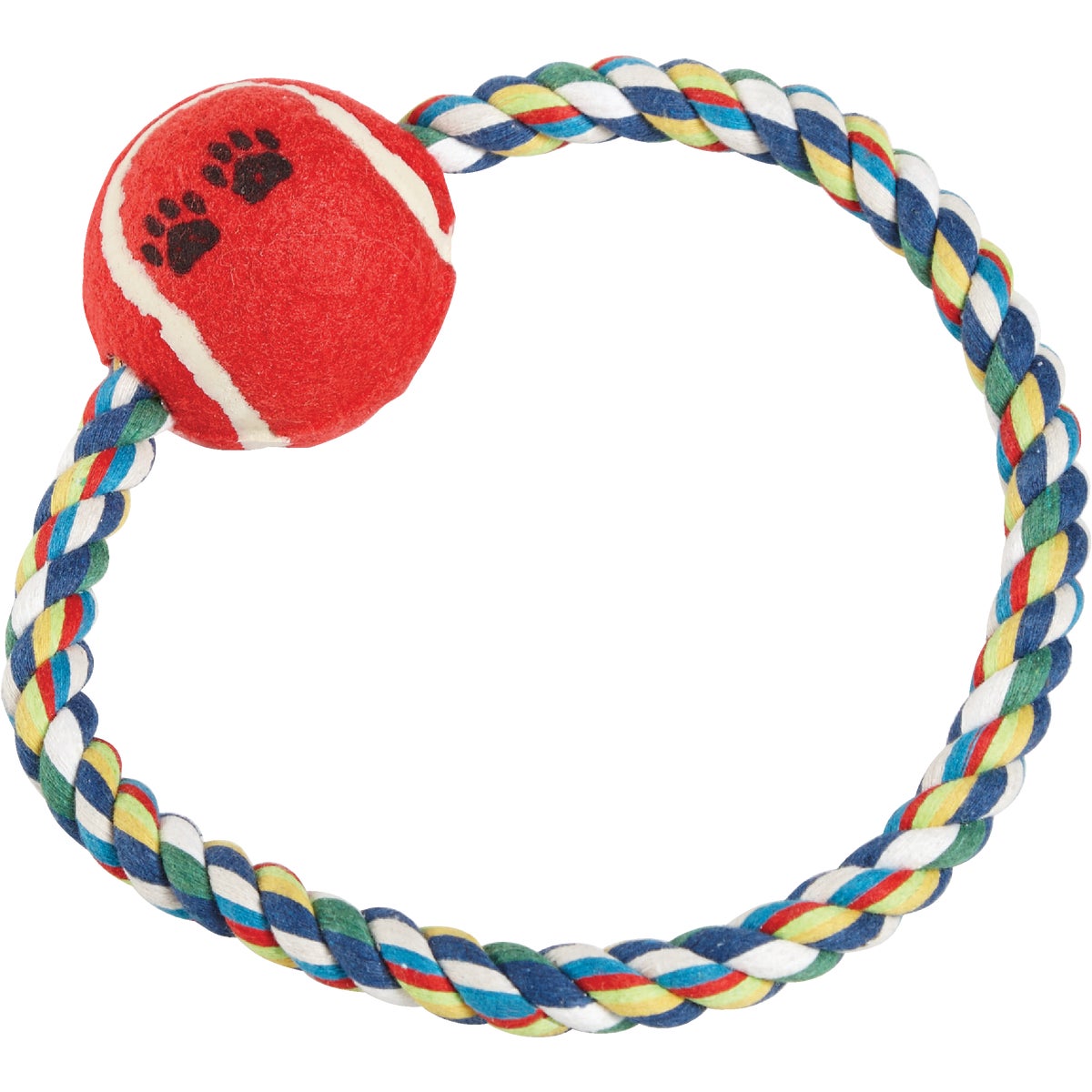 Smart Savers 7 In. Tug Rope Ring Dog Toy Image 3