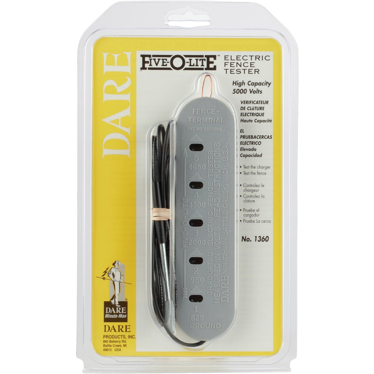 Dare Five-O-Lite 6-1/2 In. x 1-3/4 In. Electric Fence Tester Image 2