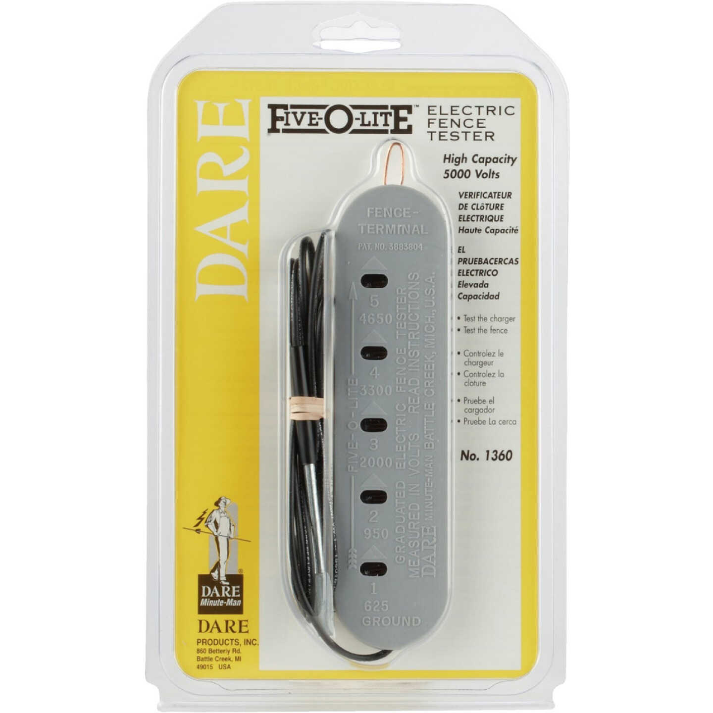 Dare Five-O-Lite 6-1/2 In. x 1-3/4 In. Electric Fence Tester Image 2