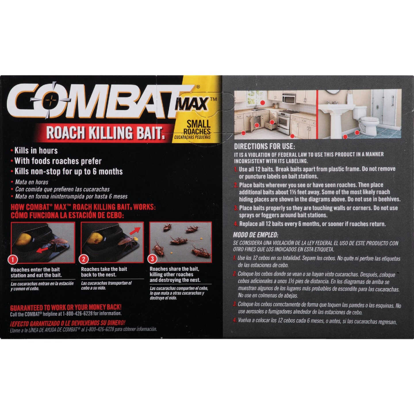 Combat Source Kill 0.42 Oz. Solid Small Roach Bait Station (12-Pack) Image 7