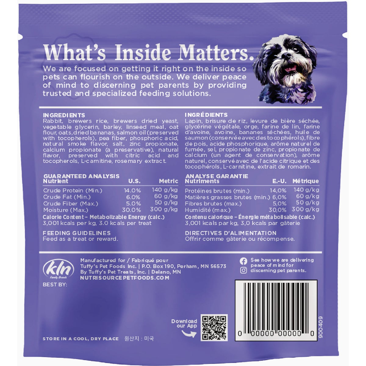 NutriSource Little Bites 6 Oz. Rabbit Dog Treat Image 2