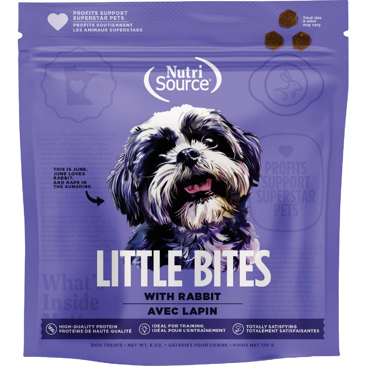 NutriSource Little Bites 6 Oz. Rabbit Dog Treat