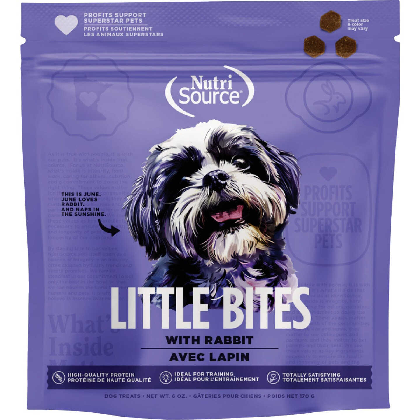NutriSource Little Bites 6 Oz. Rabbit Dog Treat Image 1
