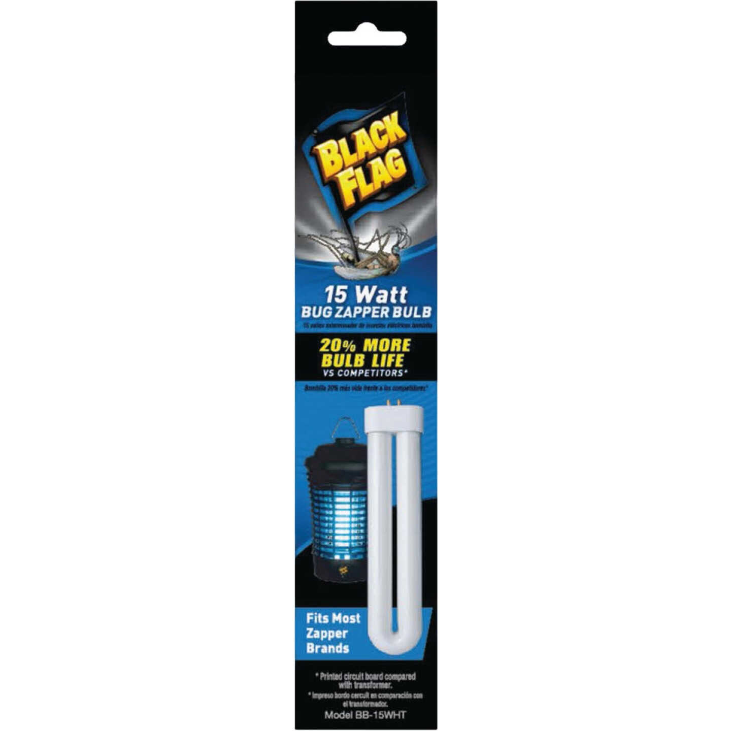 Black Flag 15W White Light Bug Zapper Replacement Bulb Image 1