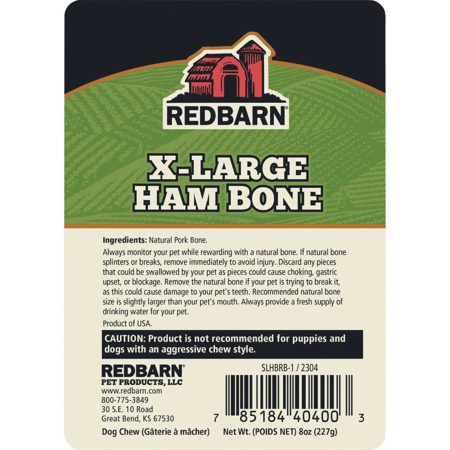 Redbarn XL Ham Bone Dog Treat Image 3