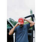 Berne Deep Red Badge Logo Trucker Cap Image 4