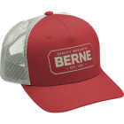 Berne Deep Red Badge Logo Trucker Cap Image 1