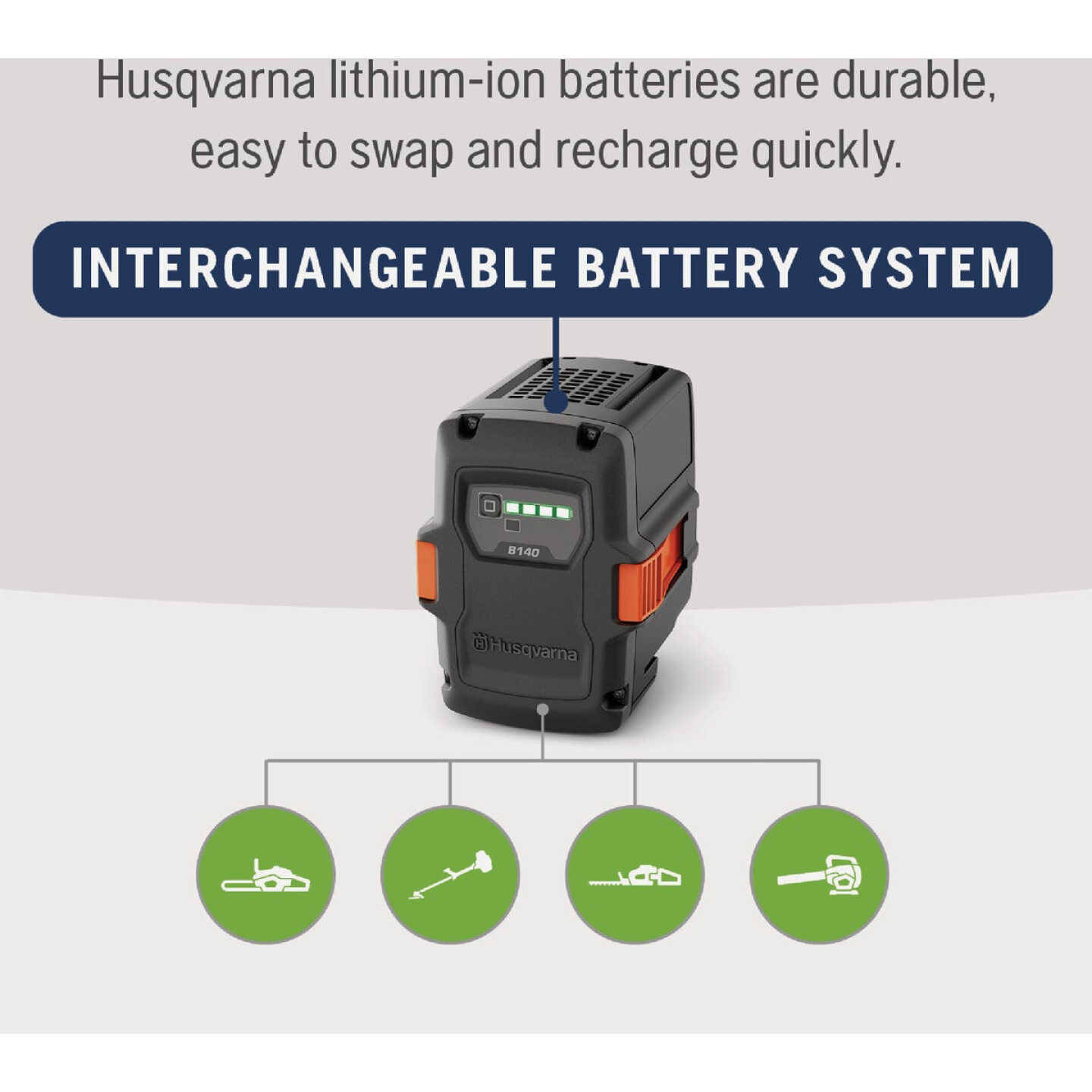 Husqvarna B140 40V Battery Image 5