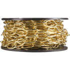Campbell #10 40 Ft. Antique Brass Finished Metal Craft Chain Image 2