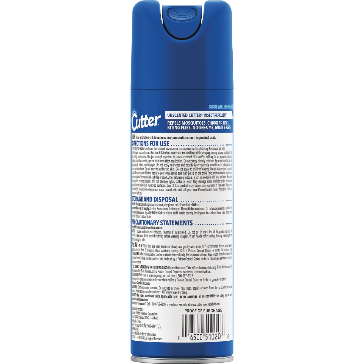 Cutter 6 Oz. Insect Repellent Aerosol Spray Image 2