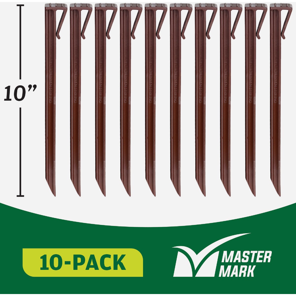 Master Mark 10 In. Brown Terrace Board Edging Stakes (10-Pack) Image 4