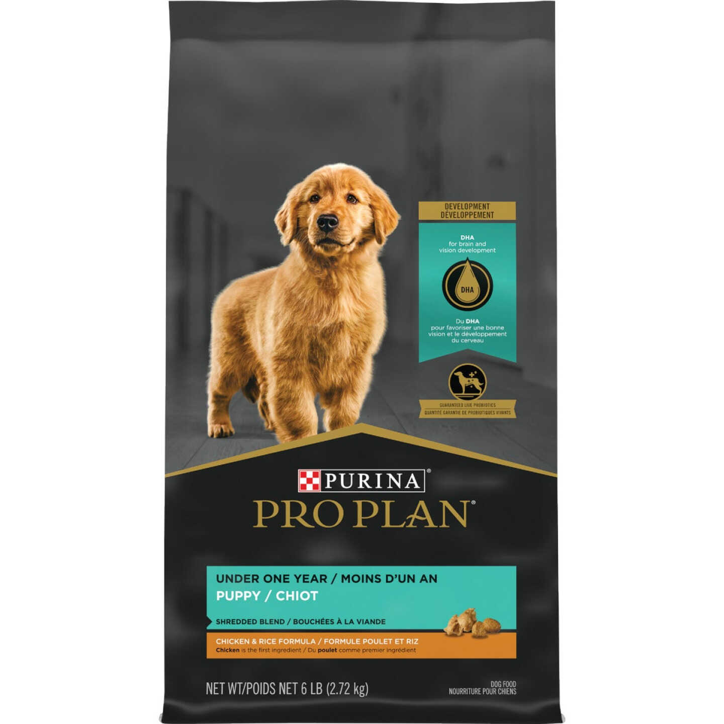 Purina Pro Plan Shredded Blend 6 Lb. Chicken & Rice Flavor Dry Puppy Food Image 1