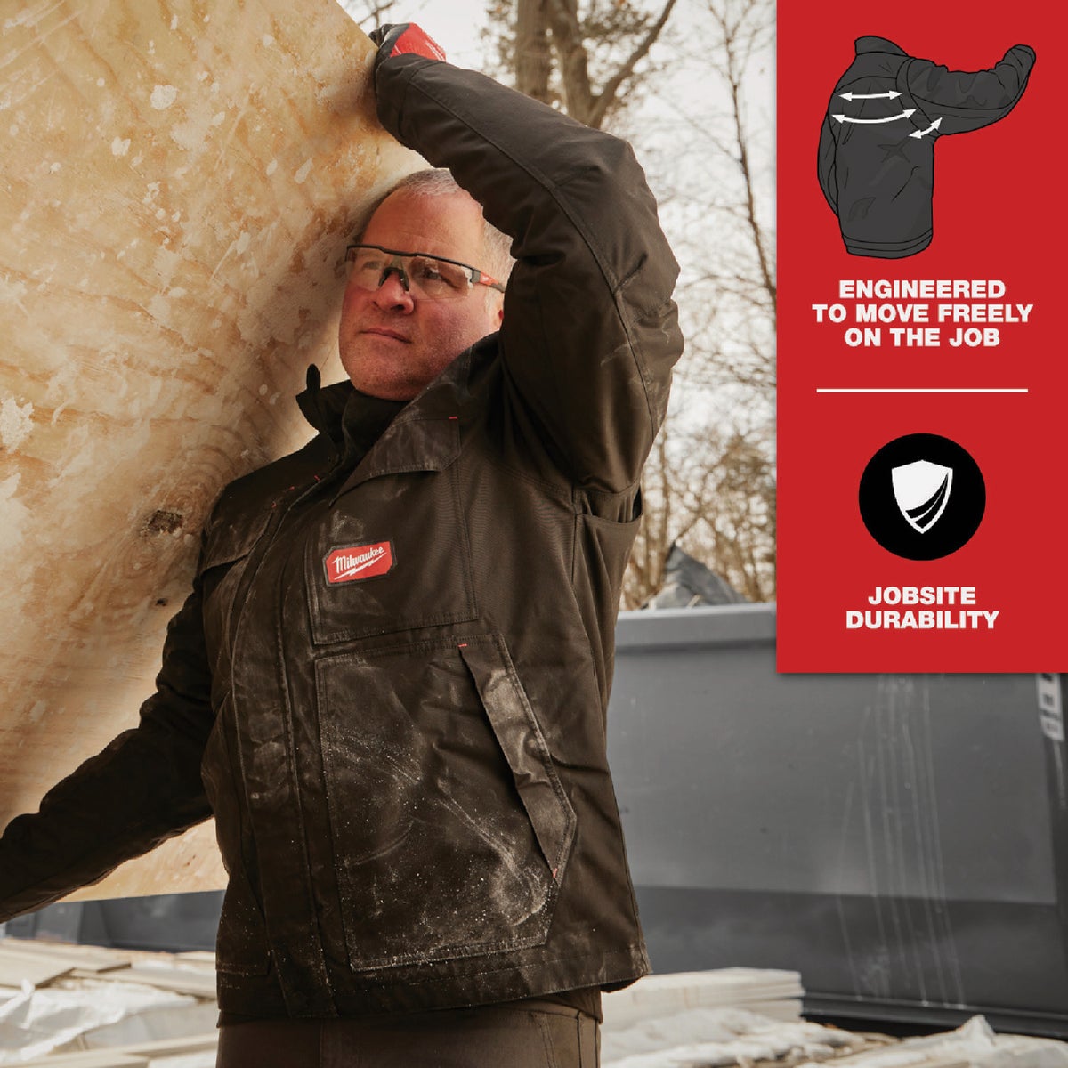 Milwaukee FREEFLEX Men's Large Black Insulated Jacket Image 3