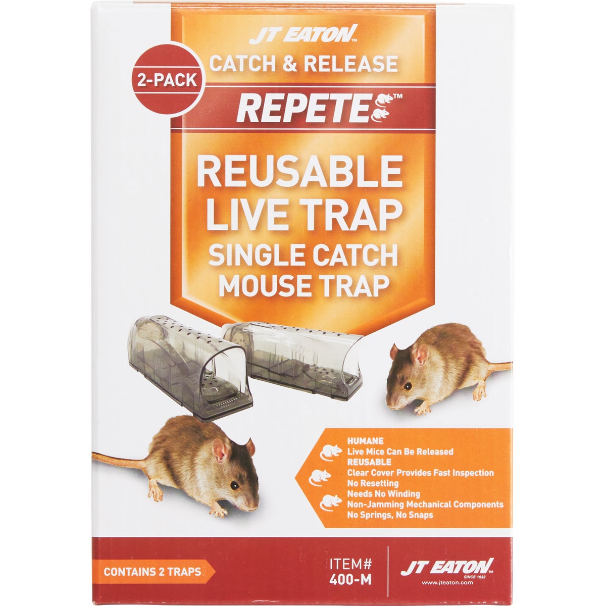 JT Eaton Repete Reusable Live Mouse Trap (2-Pack) Image 2
