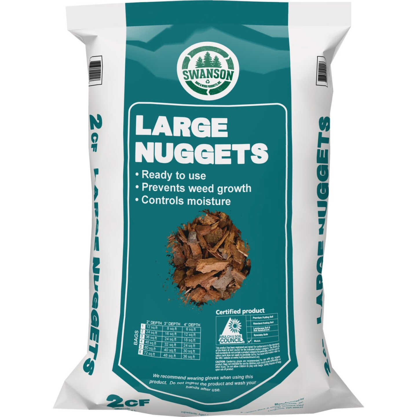 NuLife 2 Cu. Ft. Large Bark Nuggets Image 1