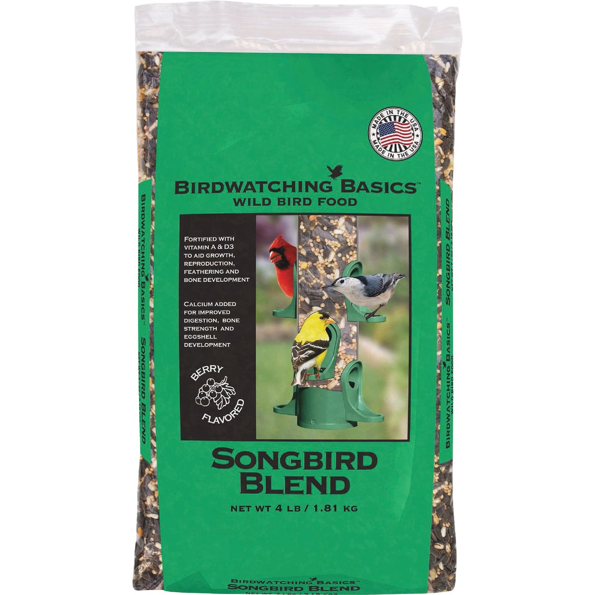 Birdwatching Basics 4 Lb. Songbird Blend Wild Bird Food