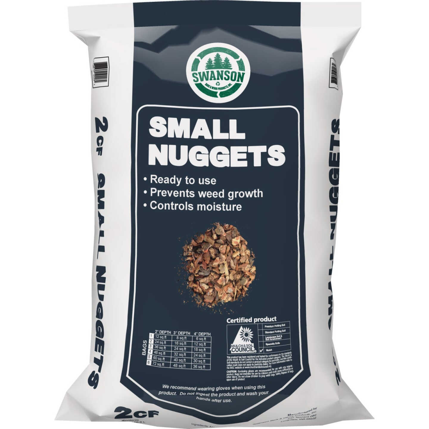 NuLife 2 Cu. Ft. Small Bark Nuggets Image 1