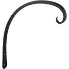 Panacea 8 In. Black Powder-Coated Curved Wrought Iron Hanging Plant Bracket Image 1