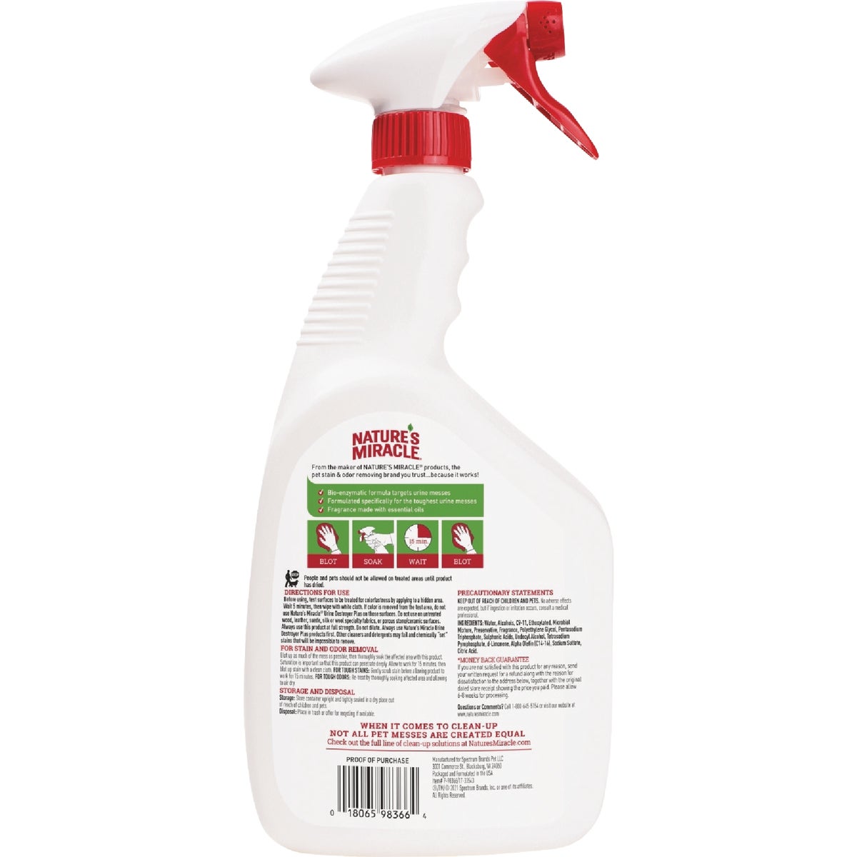 Nature's Miracle 32 Oz. Ready To Use Dog Urine Destroyer Plus Image 2