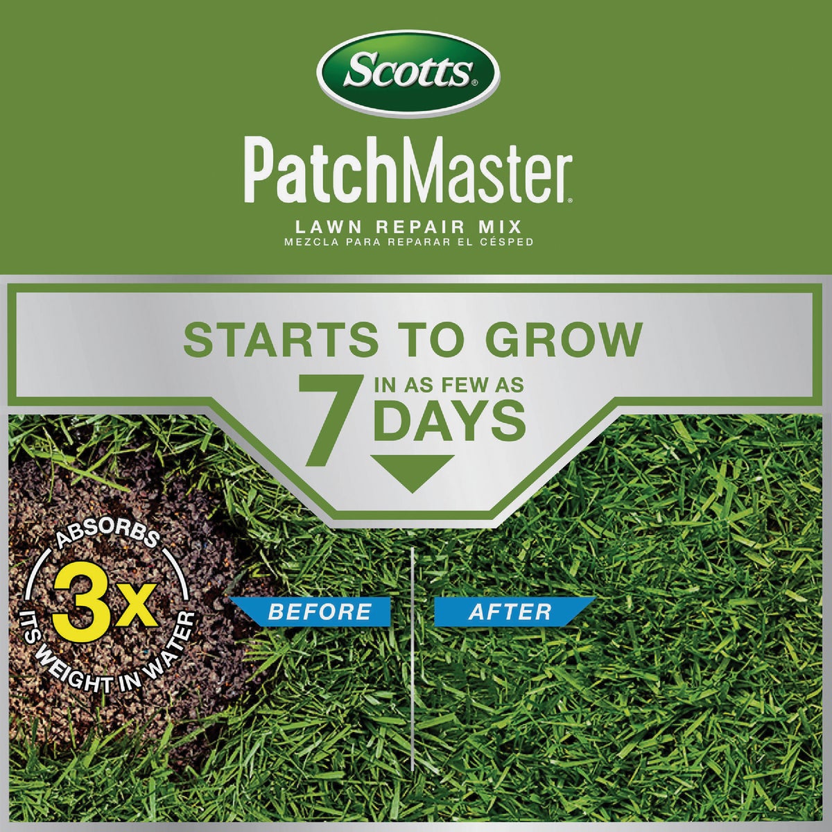 Scotts PatchMaster 4.75 Lb. 115 Sq. Ft. Lawn Repair Mix & Tall Fescue Mix Mulch, Seed and Fertilizer Combination Image 2